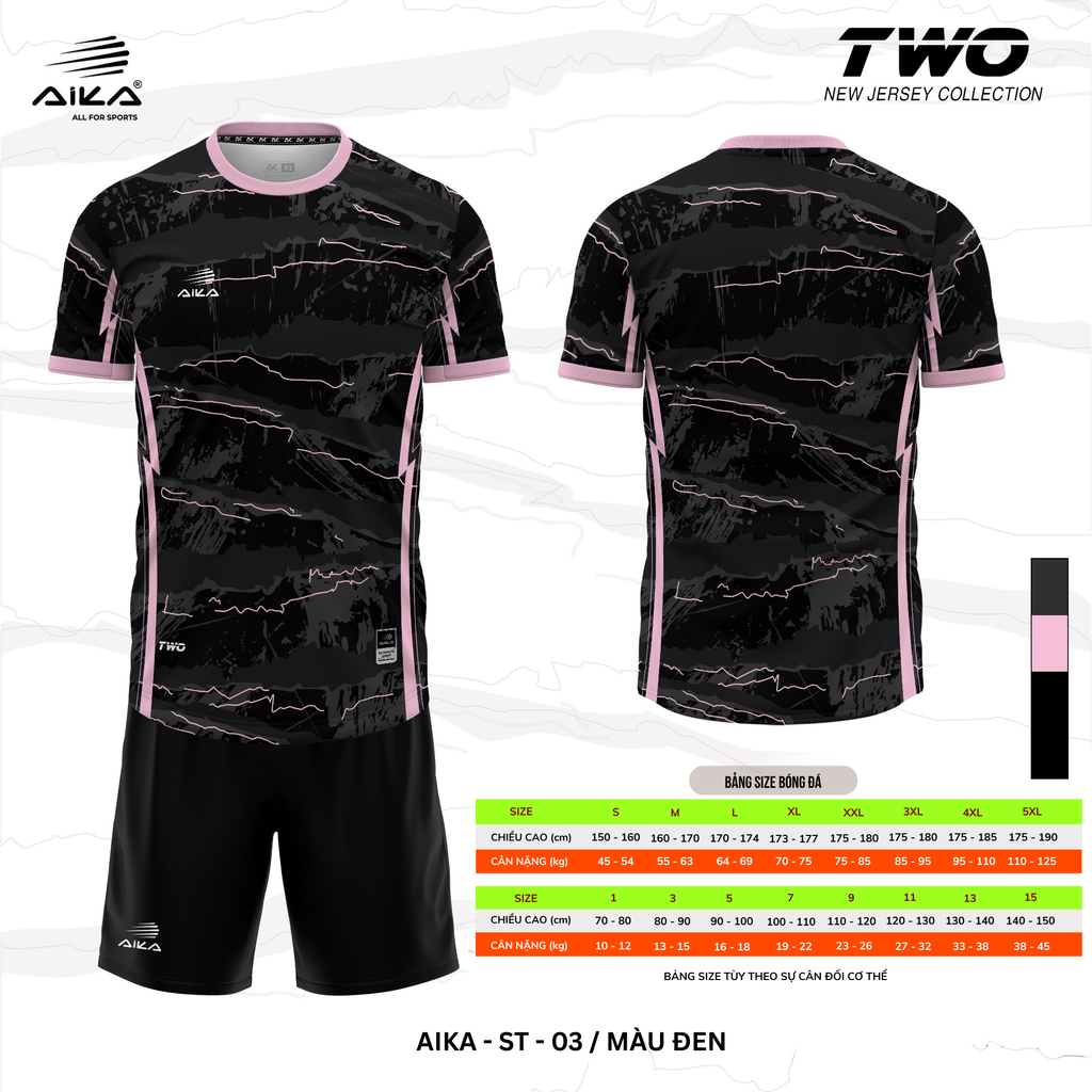 Quần Áo Bóng Đá Aika Siêu Tốc 02 - TWO