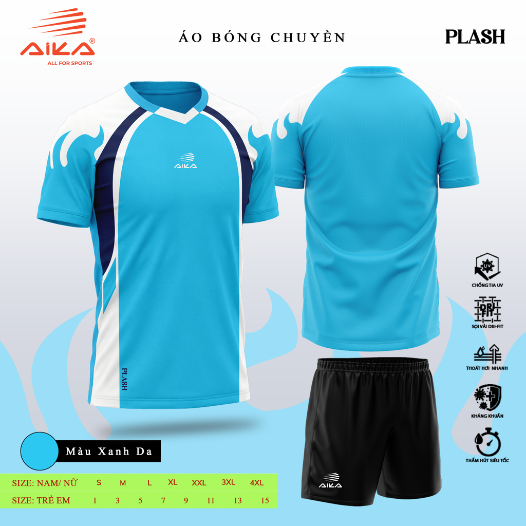 Quần Áo Bóng Chuyền Aika Siêu Tốc 04 - PLASH