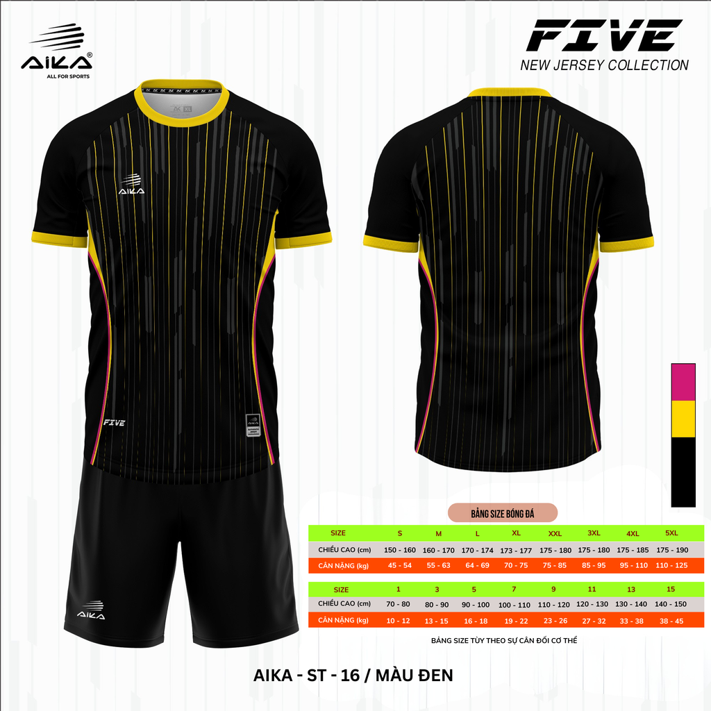 Quần Áo Bóng Đá Aika Siêu Tốc 05 - FIVE