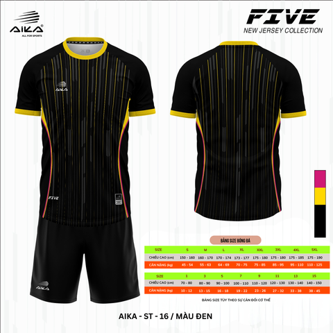 Quần Áo Bóng Đá Aika Siêu Tốc 05 - FIVE