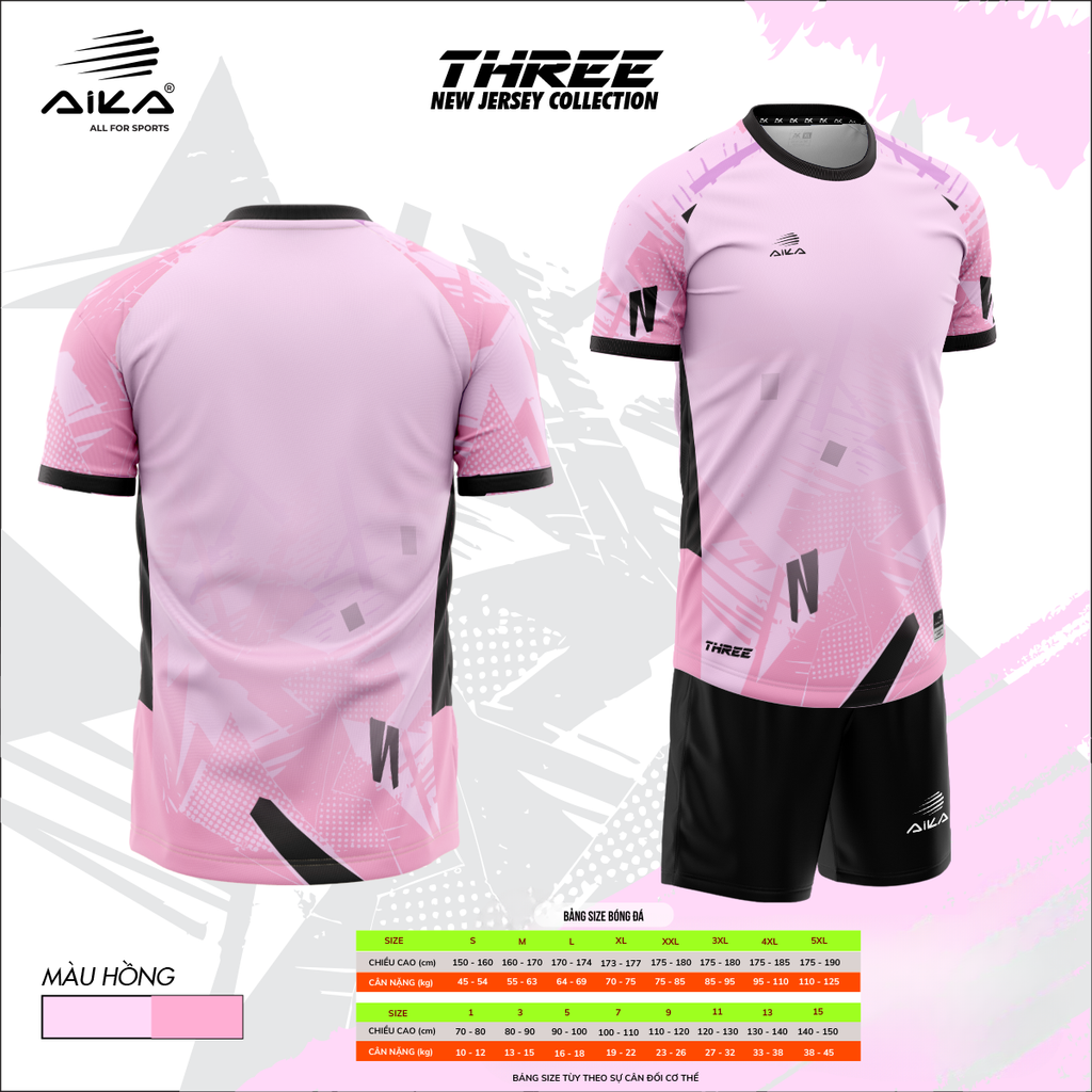 Quần Áo Bóng Đá Aika Siêu Tốc 17 - THREE