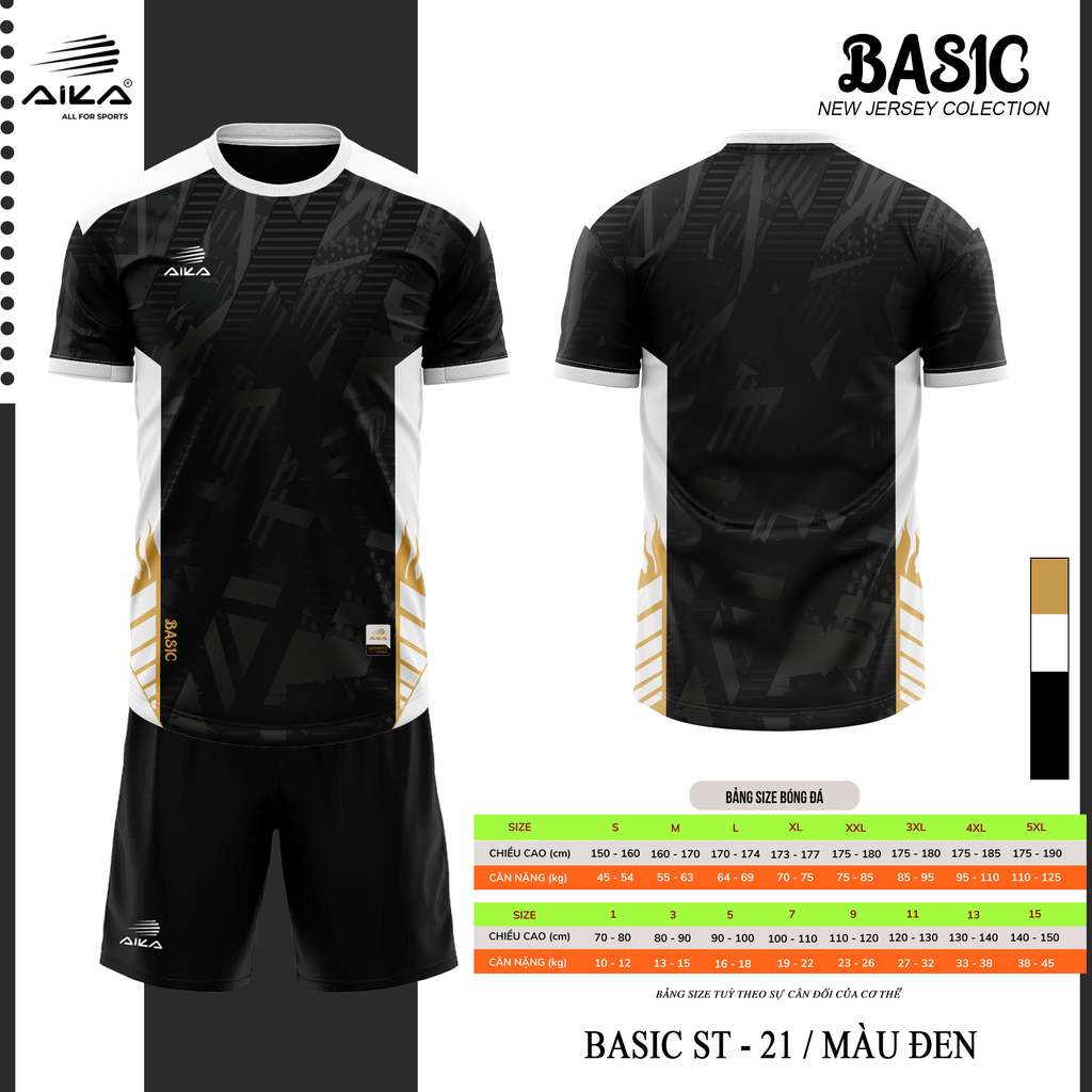 Quần Áo Bóng Đá Aika Siêu Tốc 21 - BASIC
