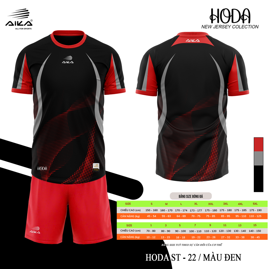 Quần Áo Bóng Đá Aika Siêu Tốc 22 - HODA