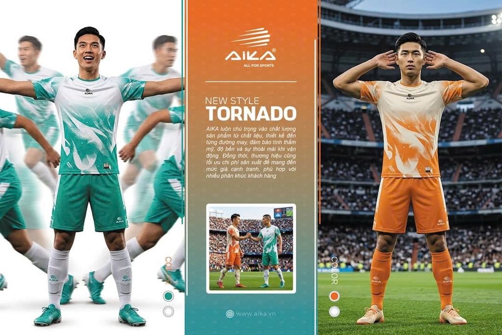 Bộ Áo Bóng Đá AIKA TORNADO
