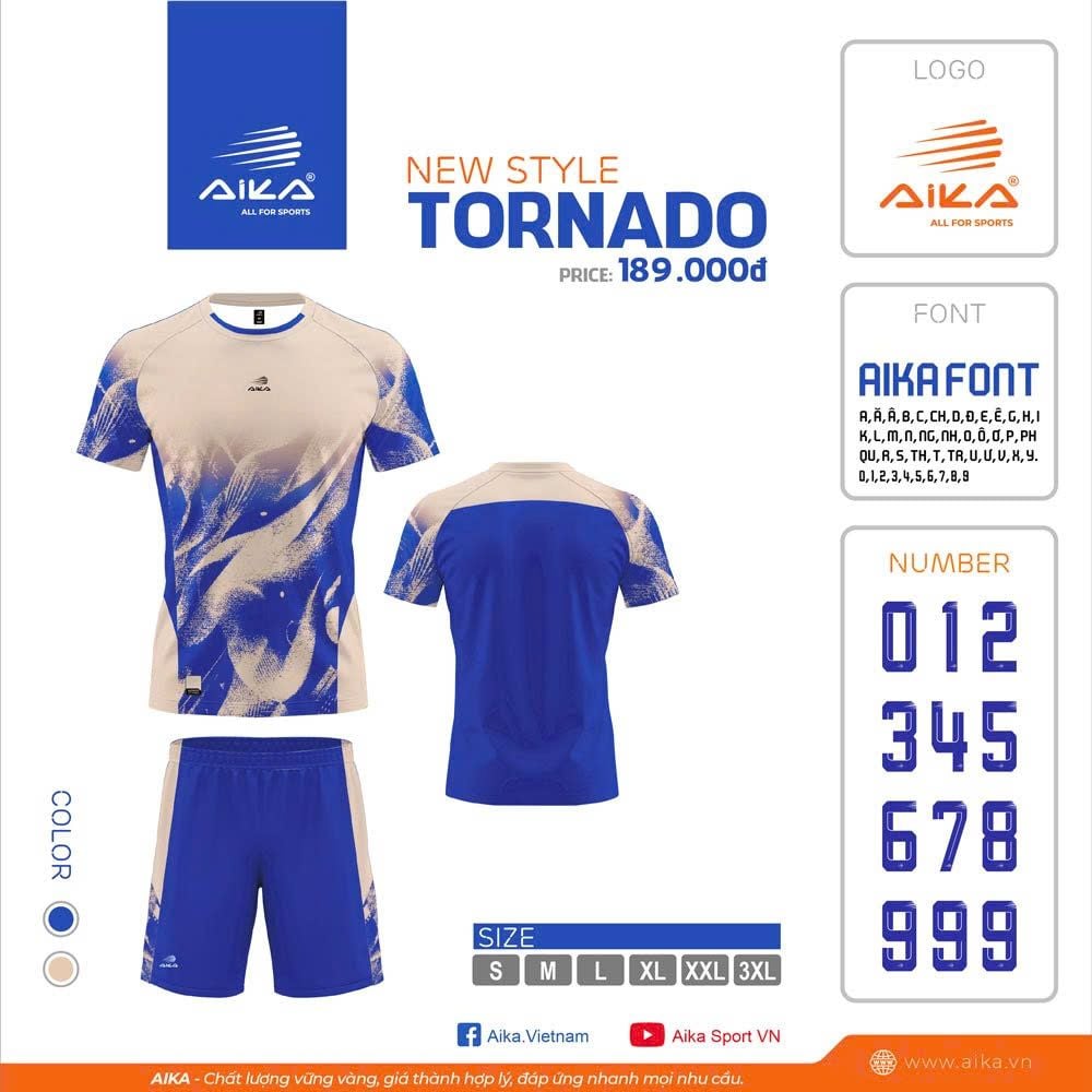 Bộ Áo Bóng Đá AIKA TORNADO