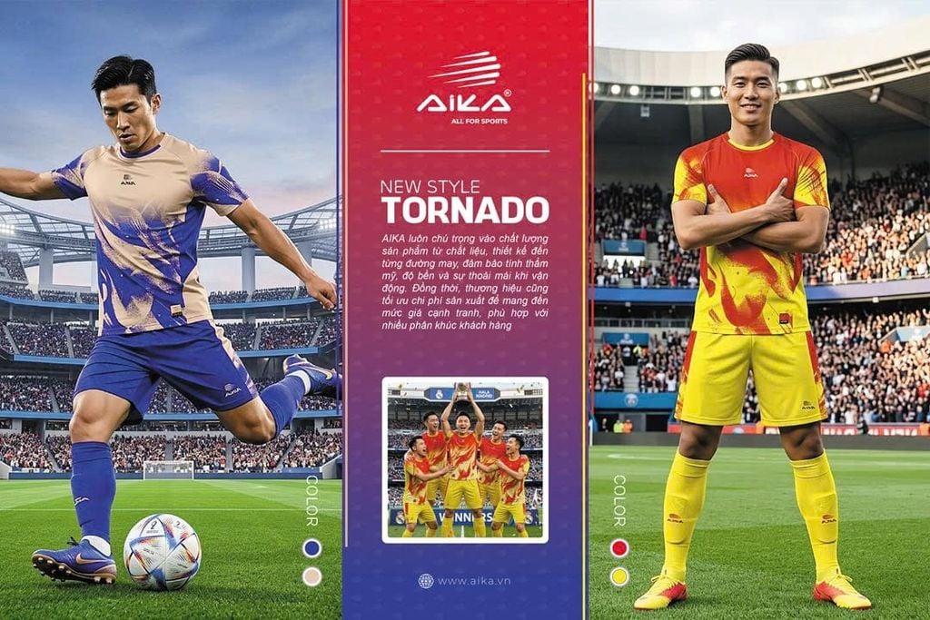 Bộ Áo Bóng Đá AIKA TORNADO