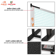 Bộ lưới kèm khung Pickleball Aika FRP-12