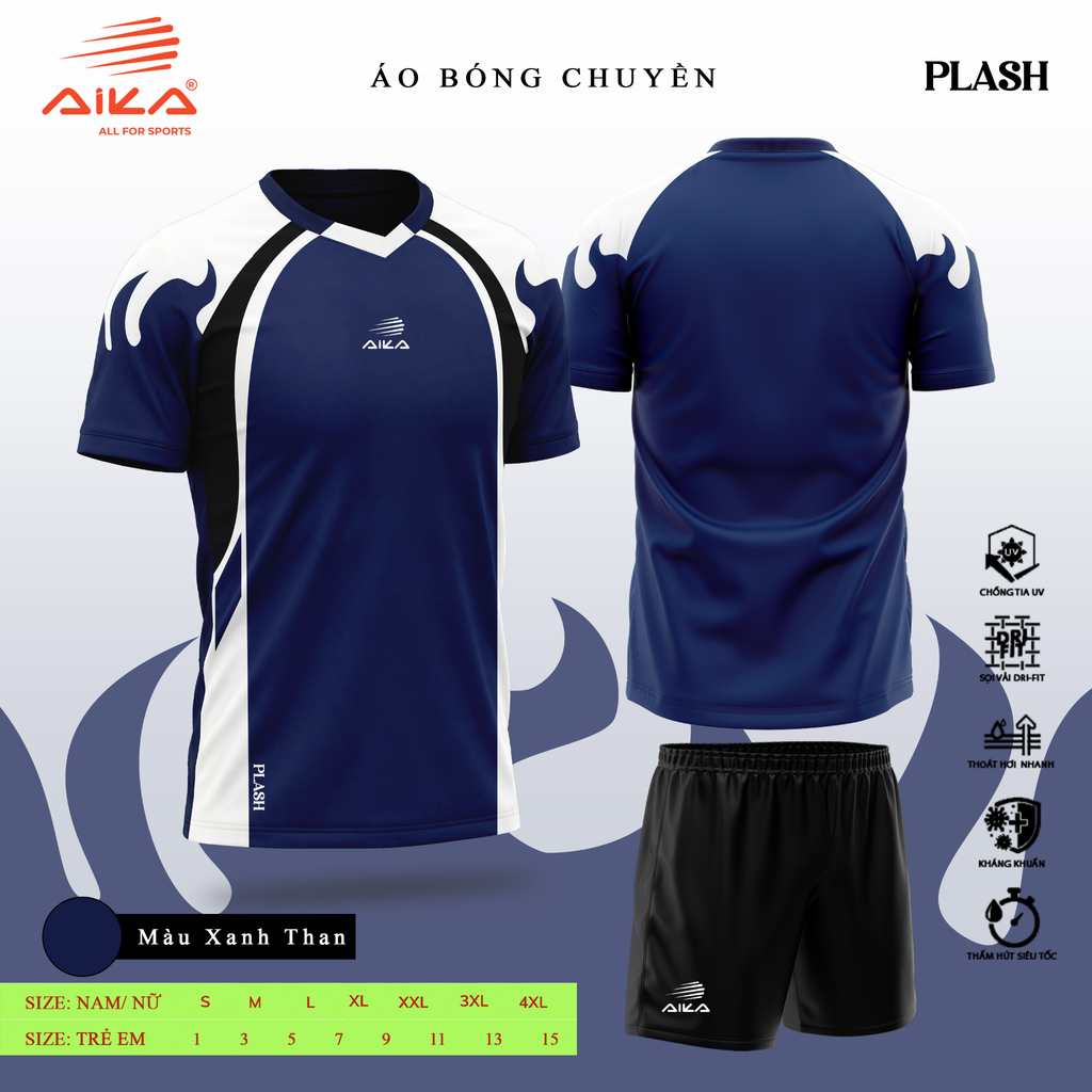 Quần Áo Bóng Chuyền Aika Siêu Tốc 04 - PLASH