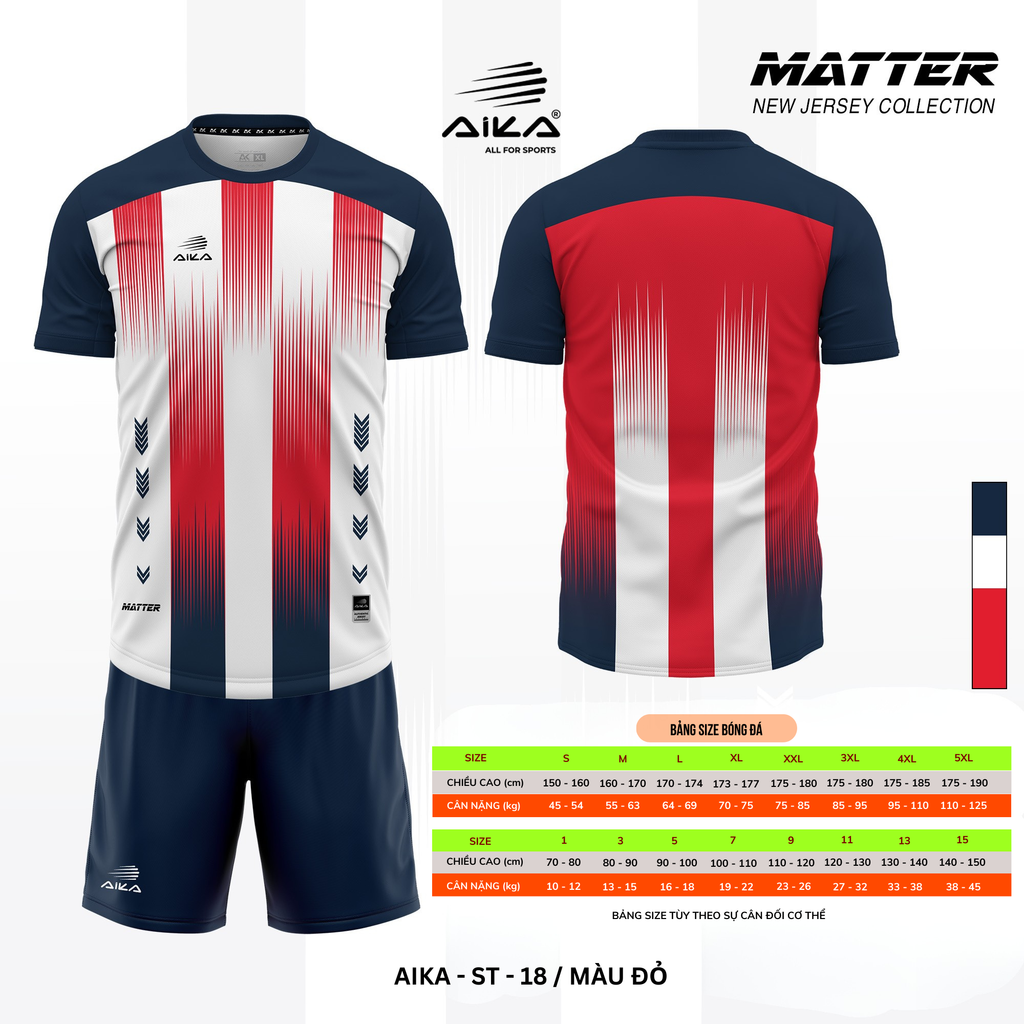 Quần Áo Bóng Đá Aika Siêu Tốc 11 - MATTER