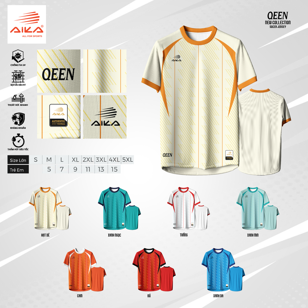 Quần Áo Bóng Đá Aika Siêu Tốc 40 - QEEN