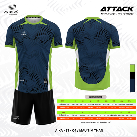 Quần Áo Bóng Đá Aika Siêu Tốc 07 - ATTACK