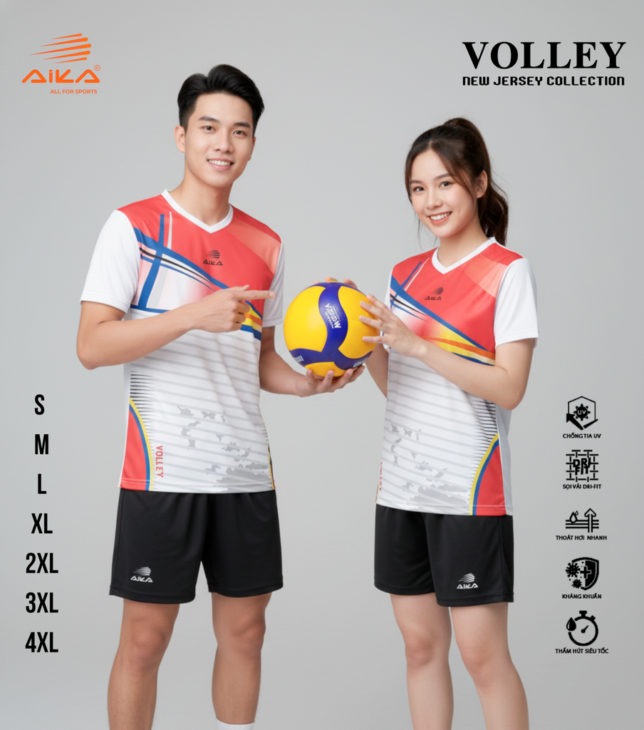 Quần Áo Bóng Chuyền Aika Siêu Tốc 01 - VOLLEY