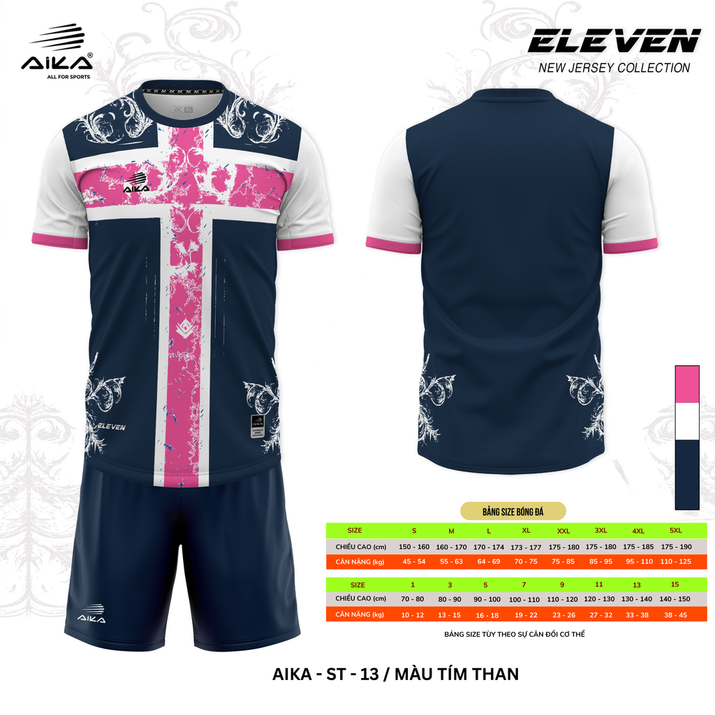 Quần Áo Bóng Đá Aika Siêu Tốc 08 - ELEVEN