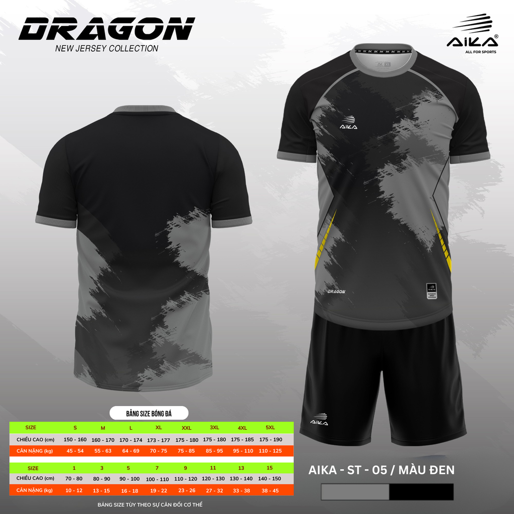 Quần Áo Bóng Đá Aika Siêu Tốc 06 - DRAGON