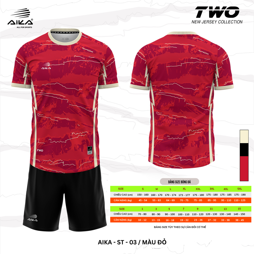 Quần Áo Bóng Đá Aika Siêu Tốc 02 - TWO
