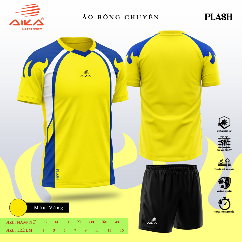 Quần Áo Bóng Chuyền Aika Siêu Tốc 04 - PLASH
