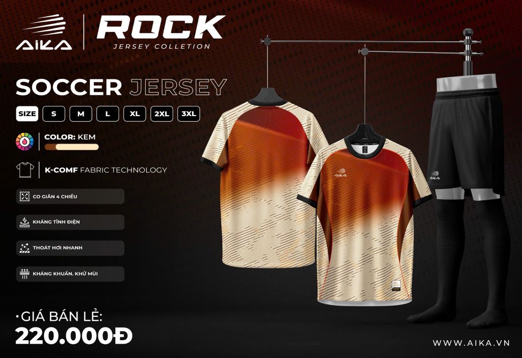 Quần Áo Bóng Đá Aika Siêu Tốc 25 - ROCK