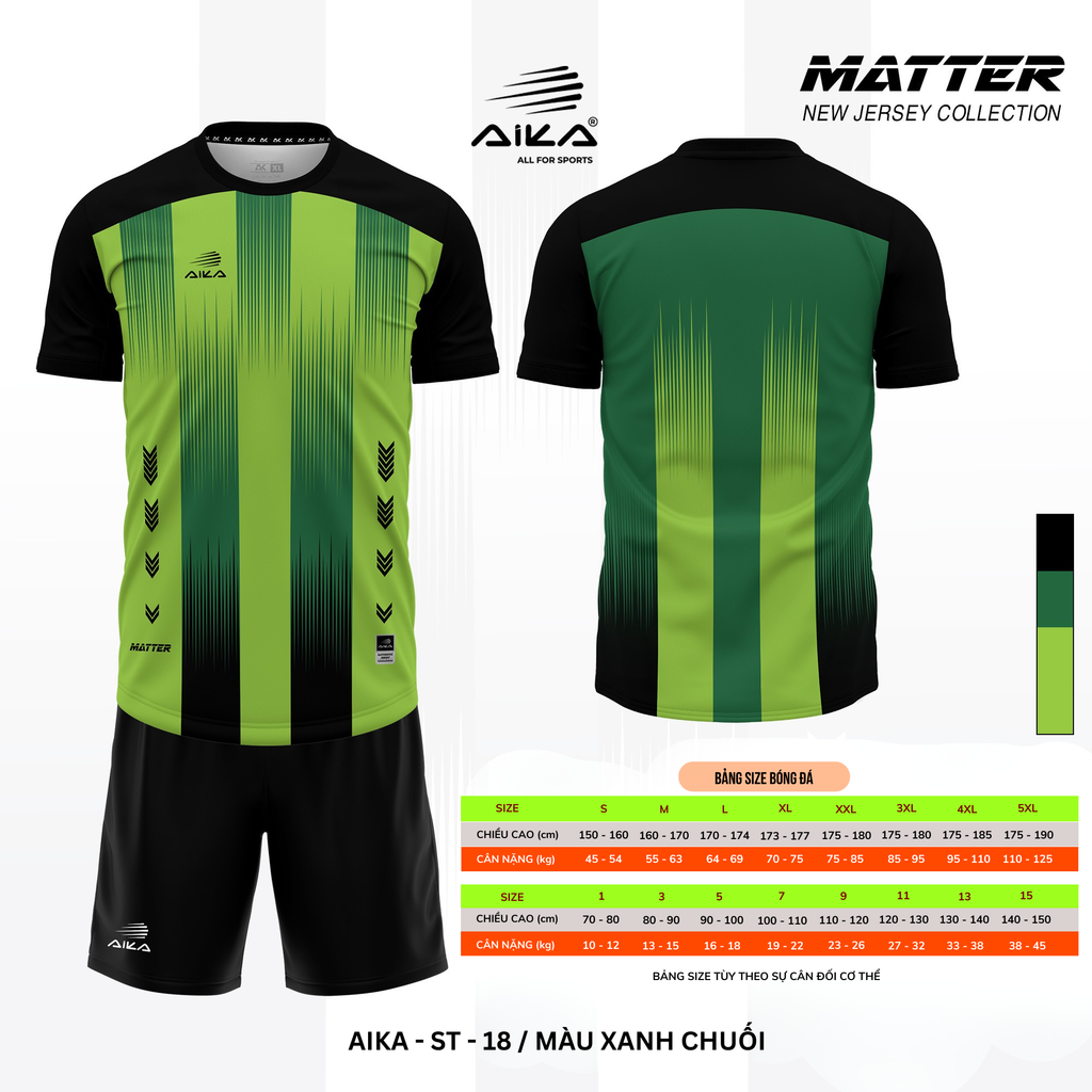 Quần Áo Bóng Đá Aika Siêu Tốc 11 - MATTER