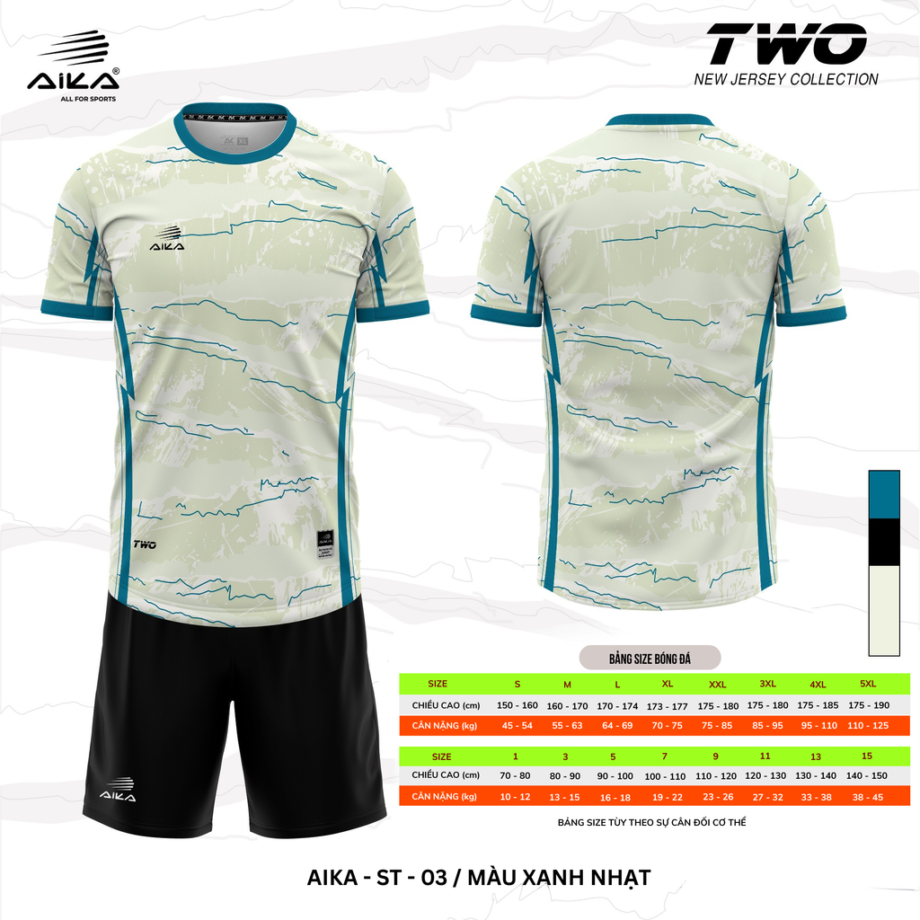 Quần Áo Bóng Đá Aika Siêu Tốc 02 - TWO