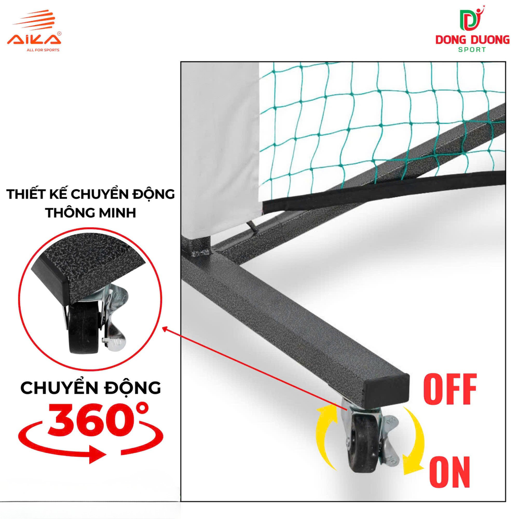 Bộ lưới kèm khung Pickleball Aika FRP-12