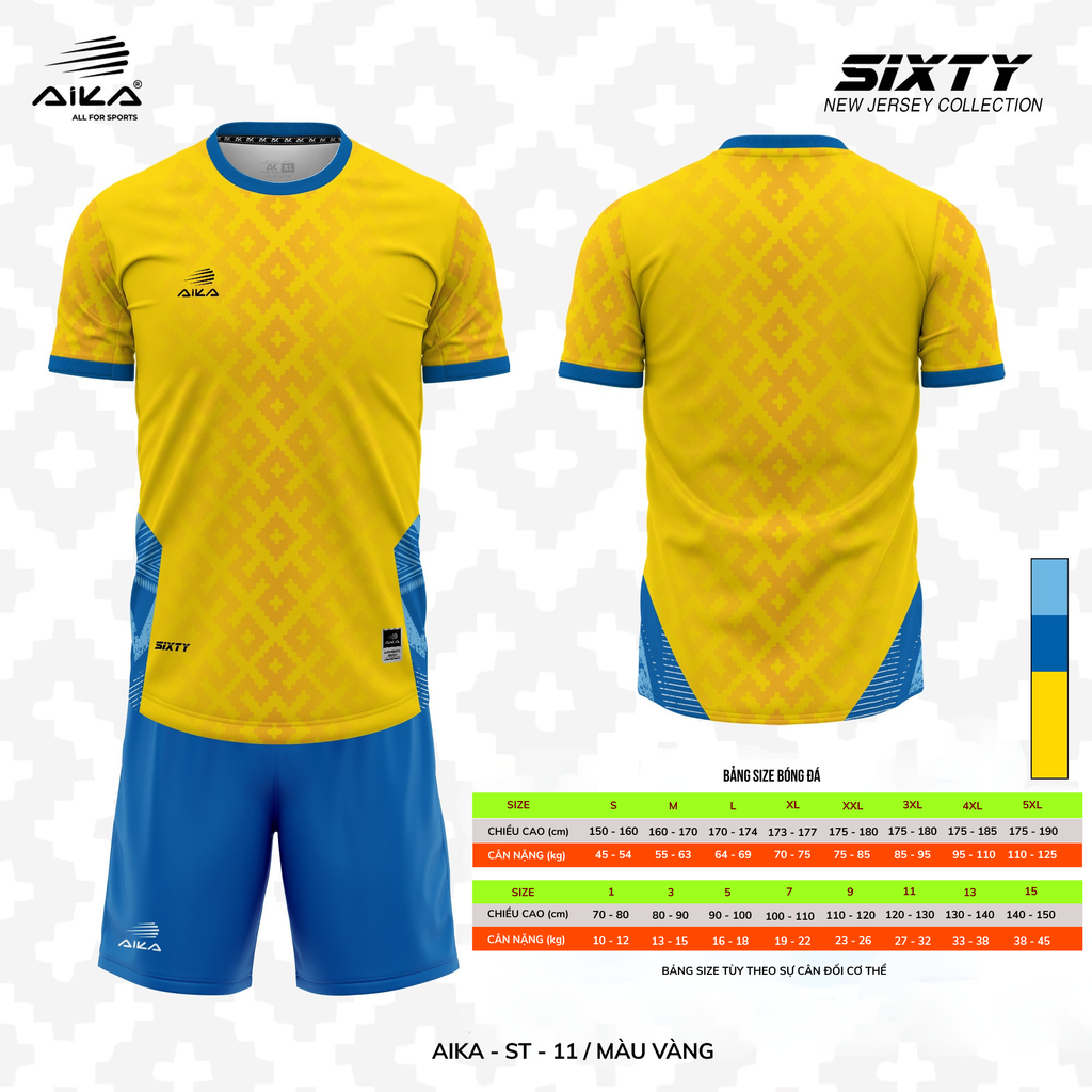 Quần Áo Bóng Đá Aika Siêu Tốc 15 - SIXTY