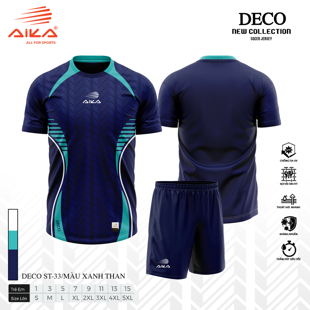 Quần Áo Bóng Đá Aika Siêu Tốc - DECO