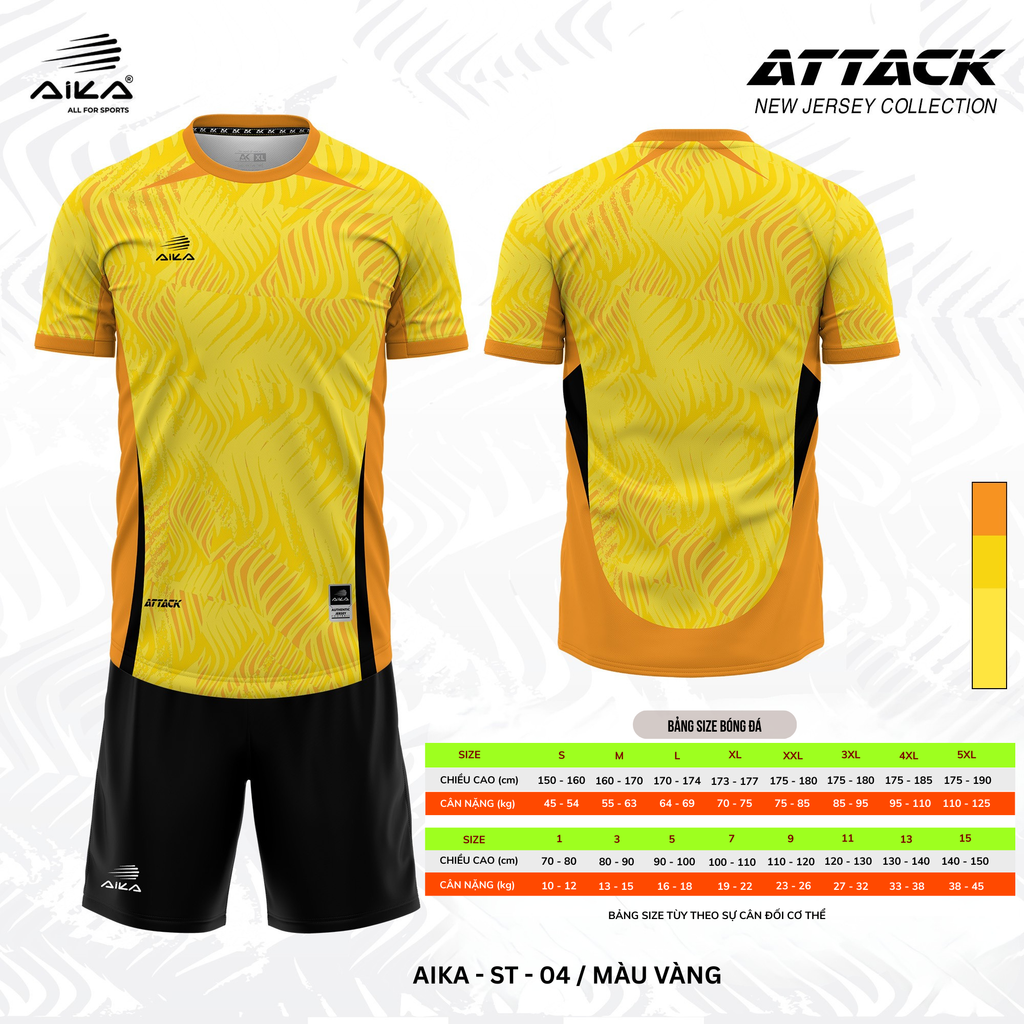 Quần Áo Bóng Đá Aika Siêu Tốc 07 - ATTACK