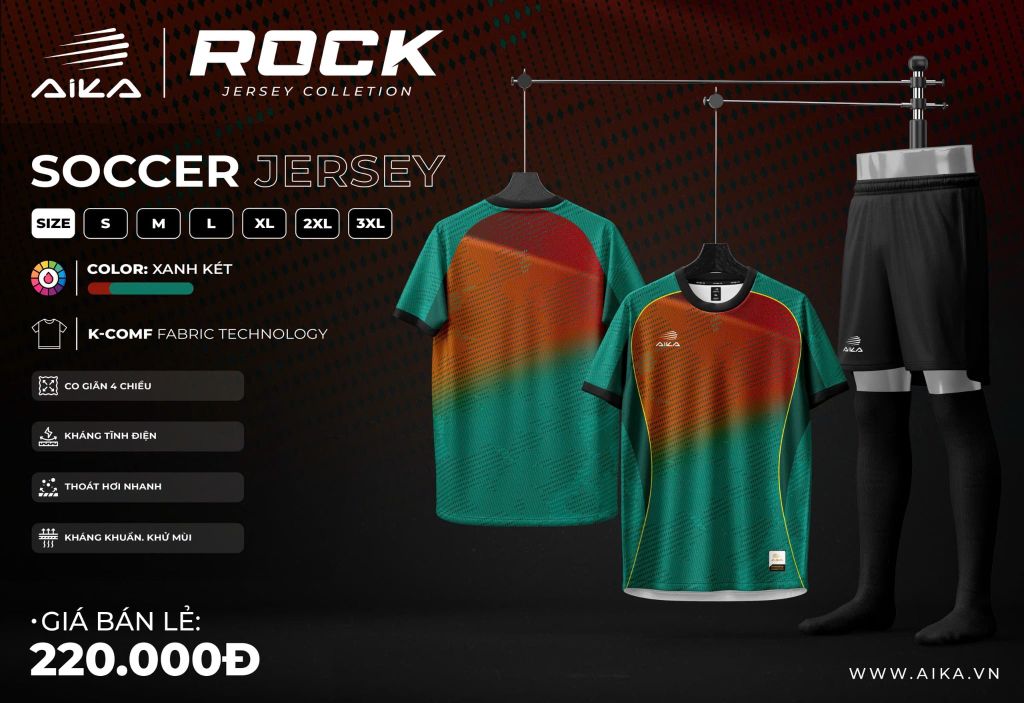 Quần Áo Bóng Đá Aika Siêu Tốc 25 - ROCK