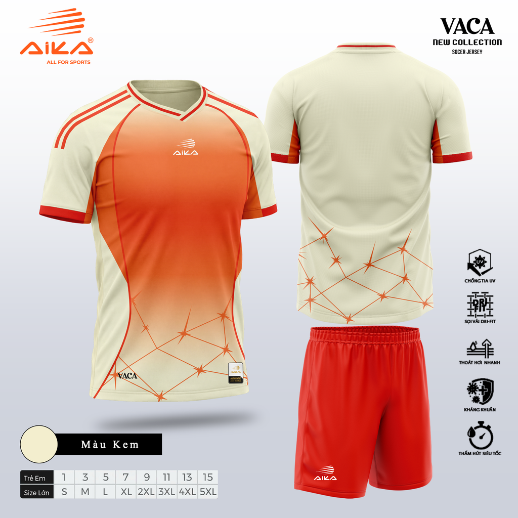 Quần Áo Bóng Đá Aika Siêu Tốc 34 - VACA