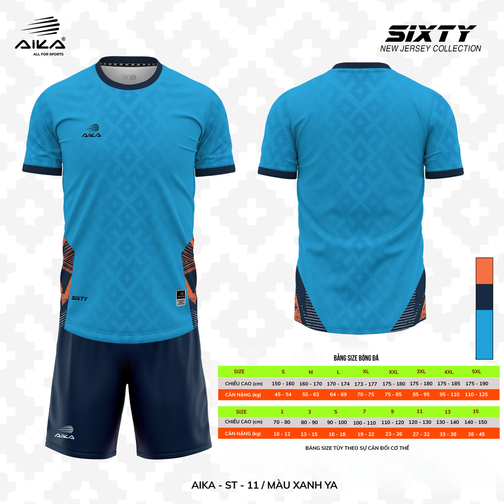 Quần Áo Bóng Đá Aika Siêu Tốc 15 - SIXTY