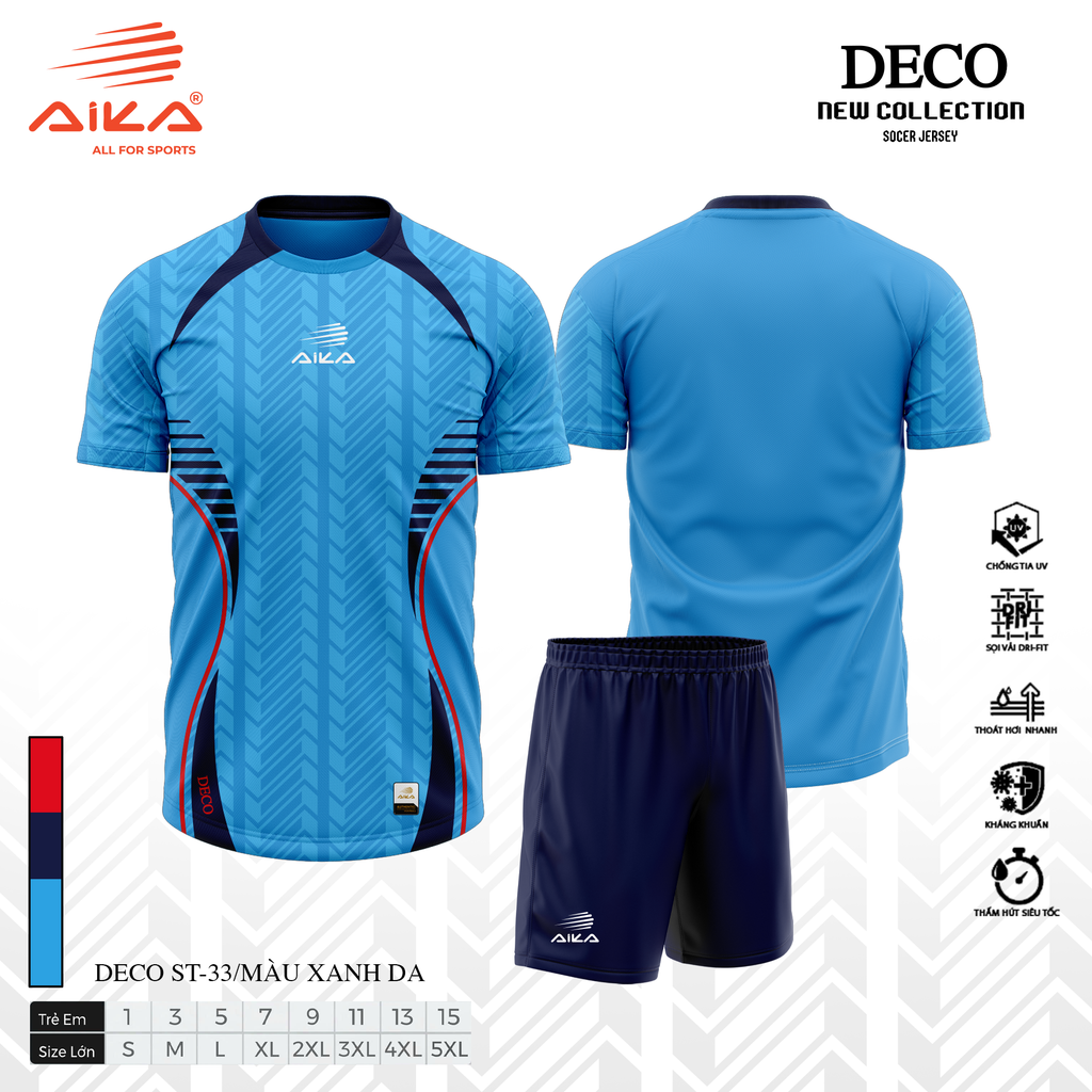 Quần Áo Bóng Đá Aika Siêu Tốc - DECO