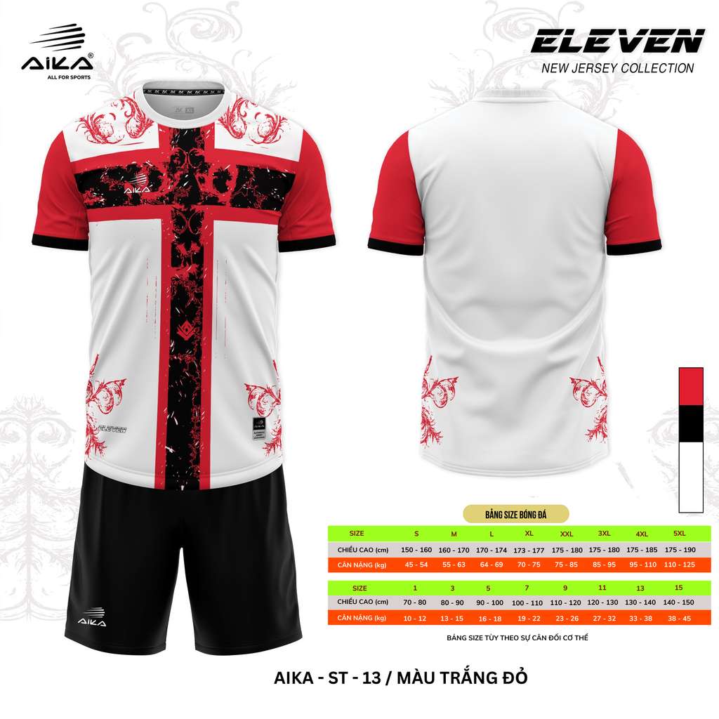 Quần Áo Bóng Đá Aika Siêu Tốc 08 - ELEVEN