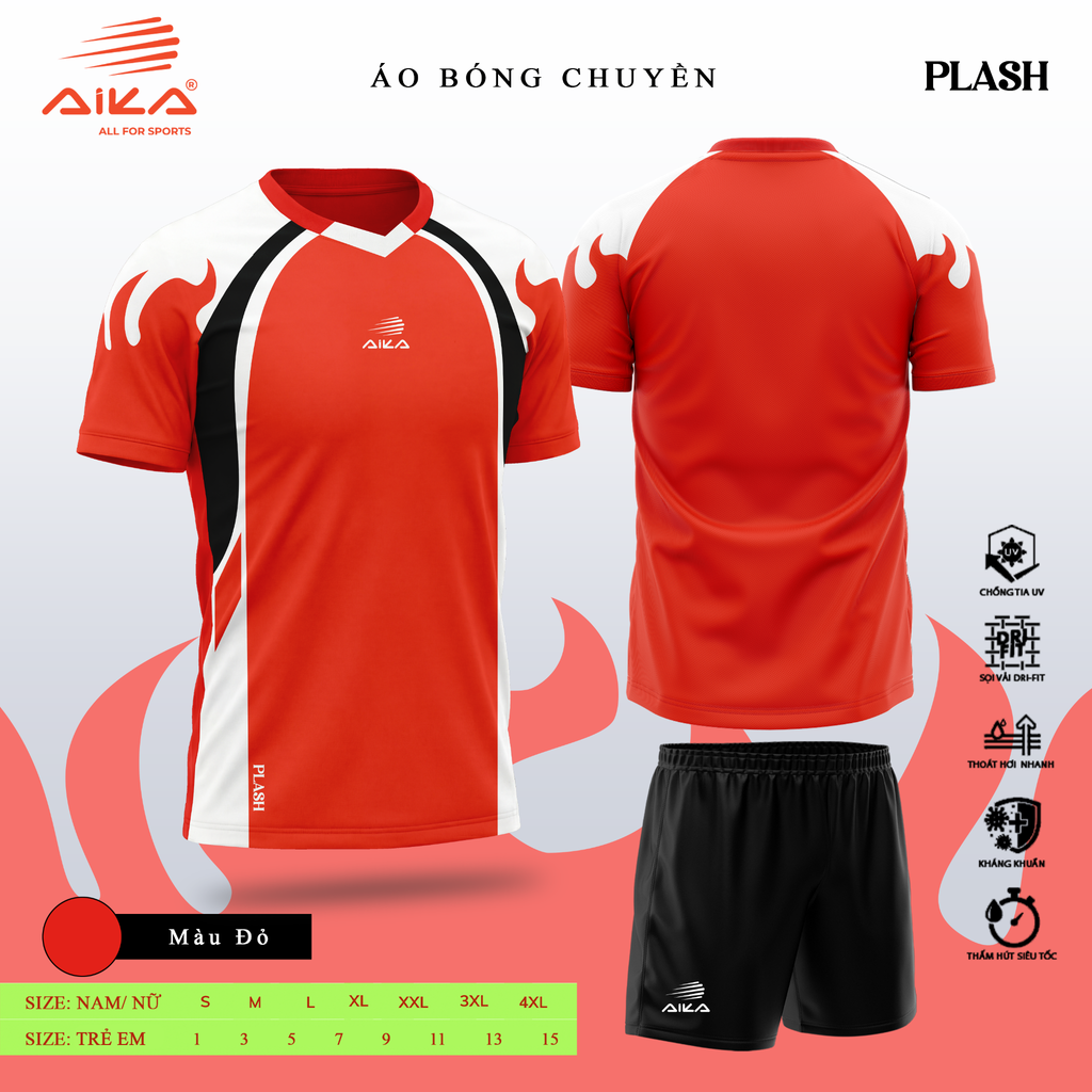 Quần Áo Bóng Chuyền Aika Siêu Tốc 04 - PLASH