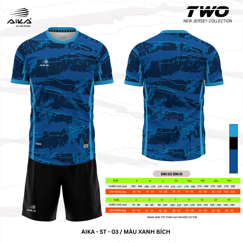 Quần Áo Bóng Đá Aika Siêu Tốc 02 - TWO