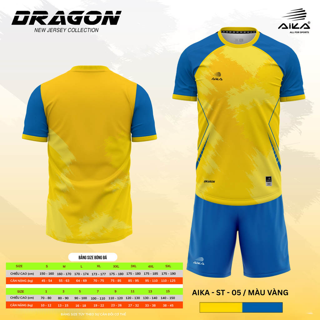 Quần Áo Bóng Đá Aika Siêu Tốc 06 - DRAGON