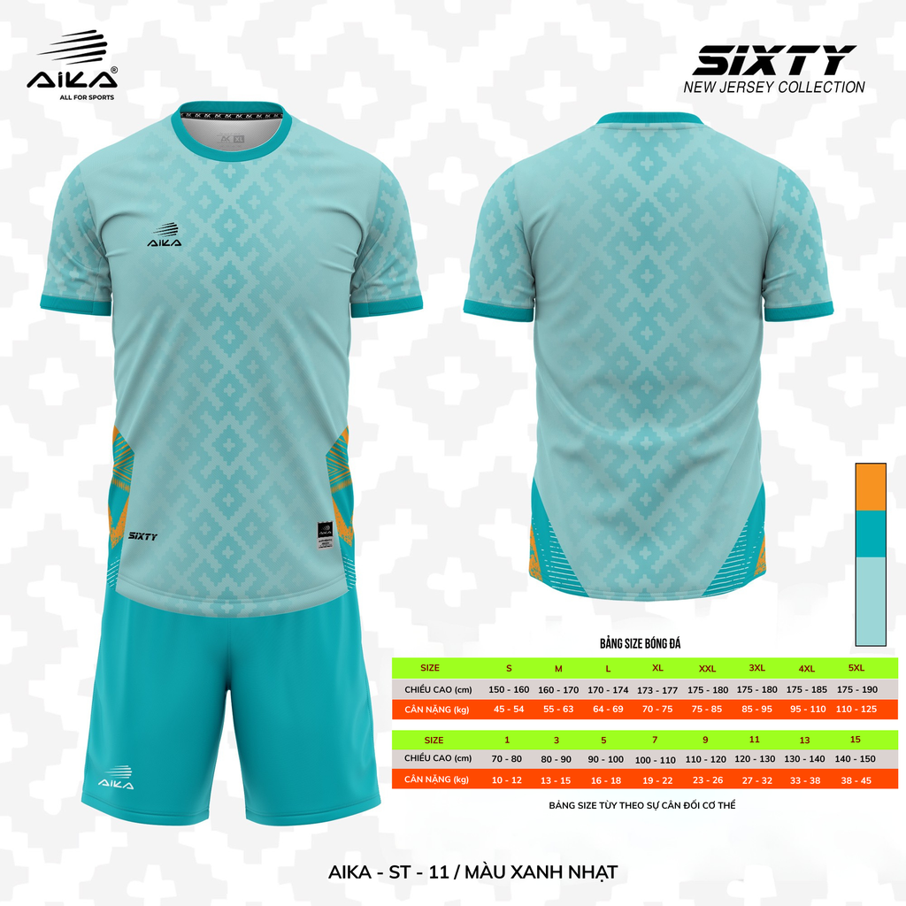 Quần Áo Bóng Đá Aika Siêu Tốc 15 - SIXTY
