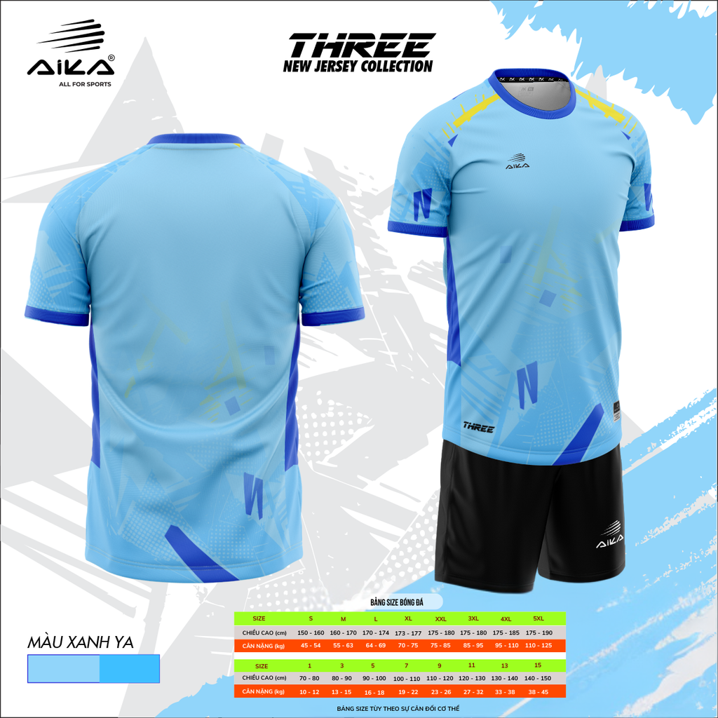 Quần Áo Bóng Đá Aika Siêu Tốc 17 - THREE