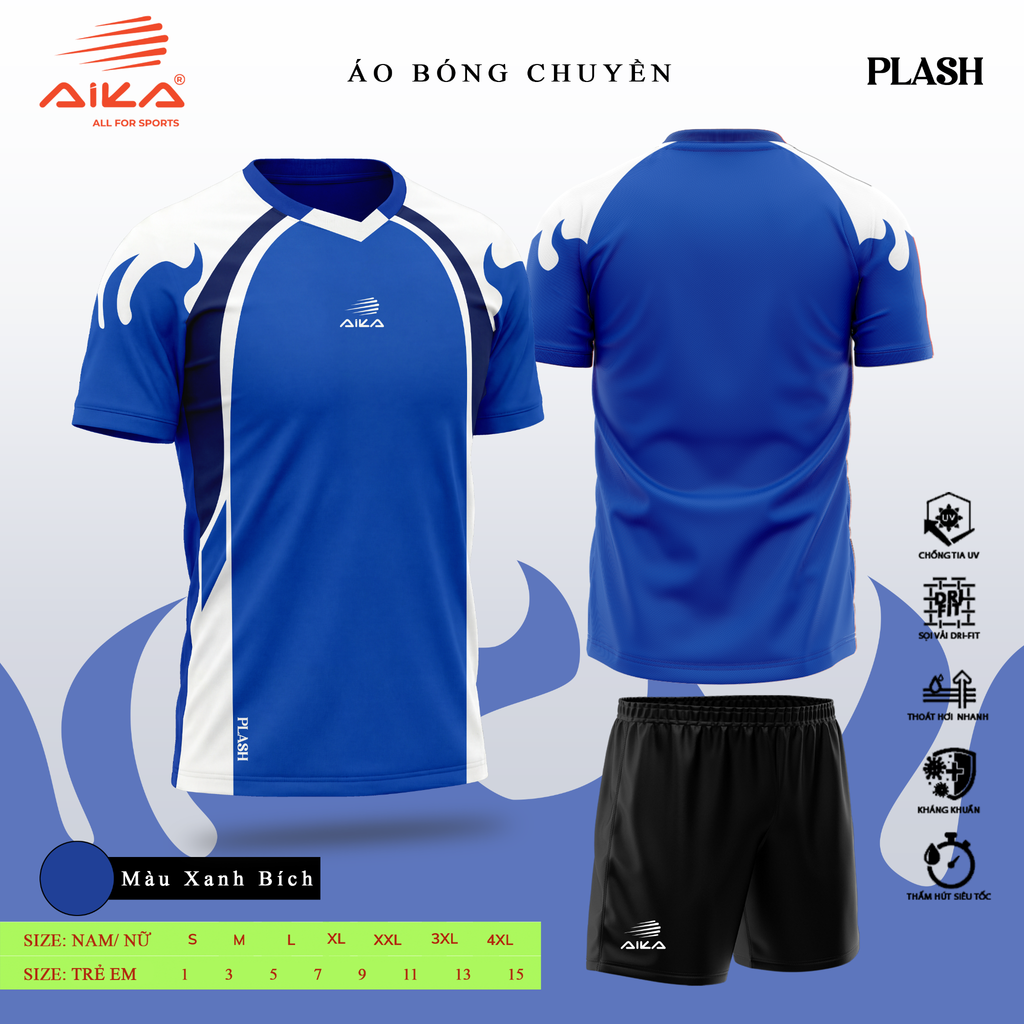 Quần Áo Bóng Chuyền Aika Siêu Tốc 04 - PLASH