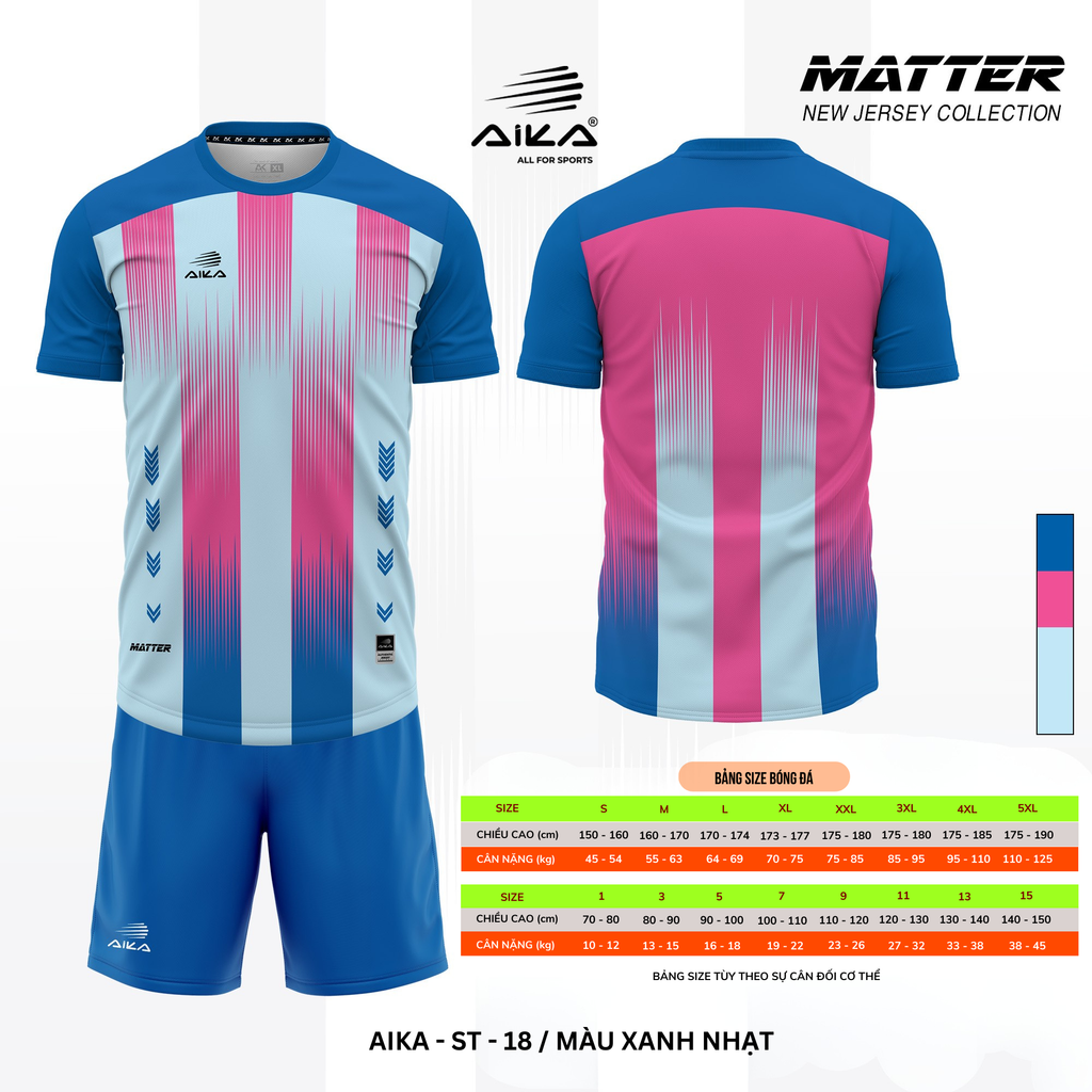 Quần Áo Bóng Đá Aika Siêu Tốc 11 - MATTER