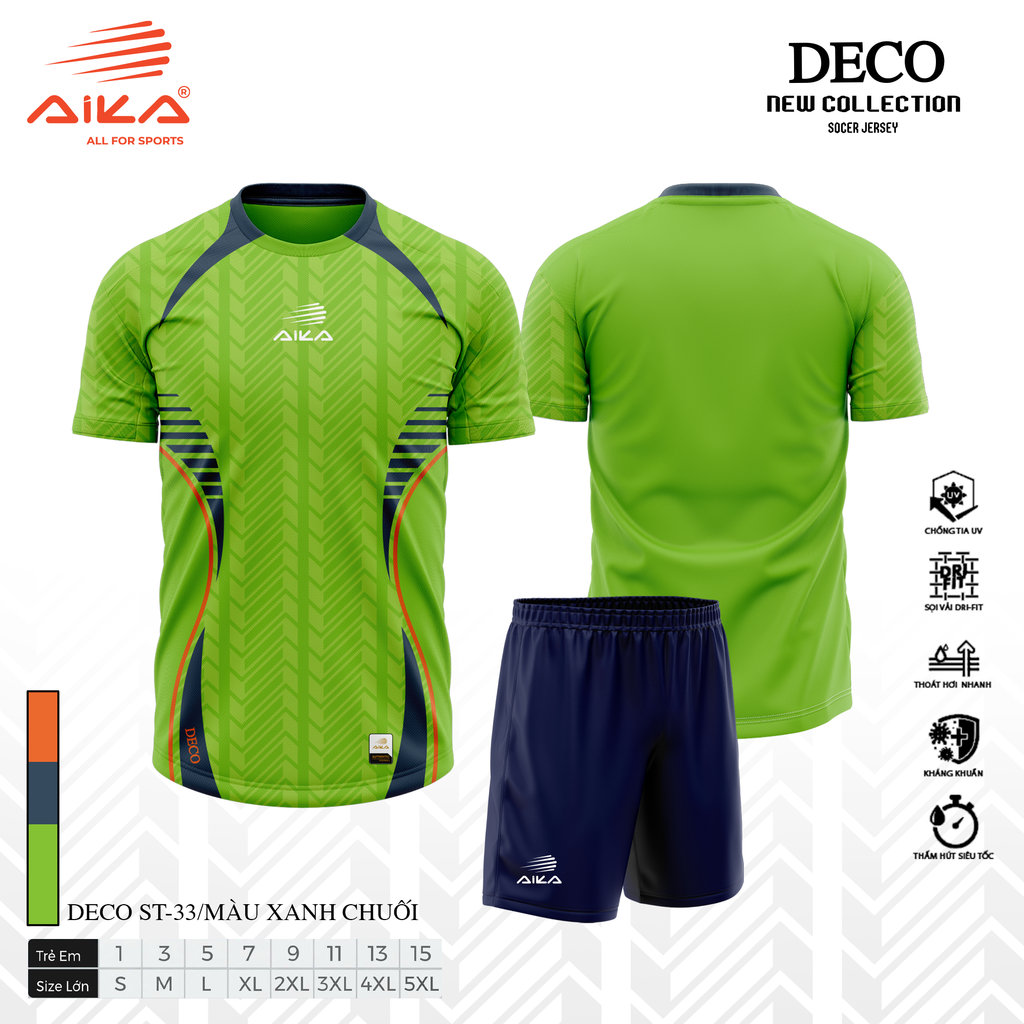 Quần Áo Bóng Đá Aika Siêu Tốc - DECO