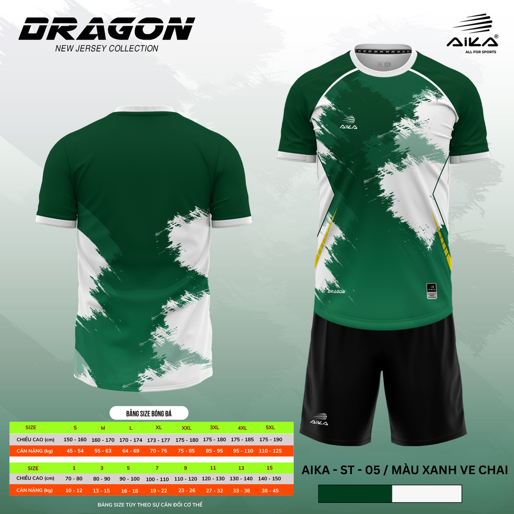 Quần Áo Bóng Đá Aika Siêu Tốc 06 - DRAGON