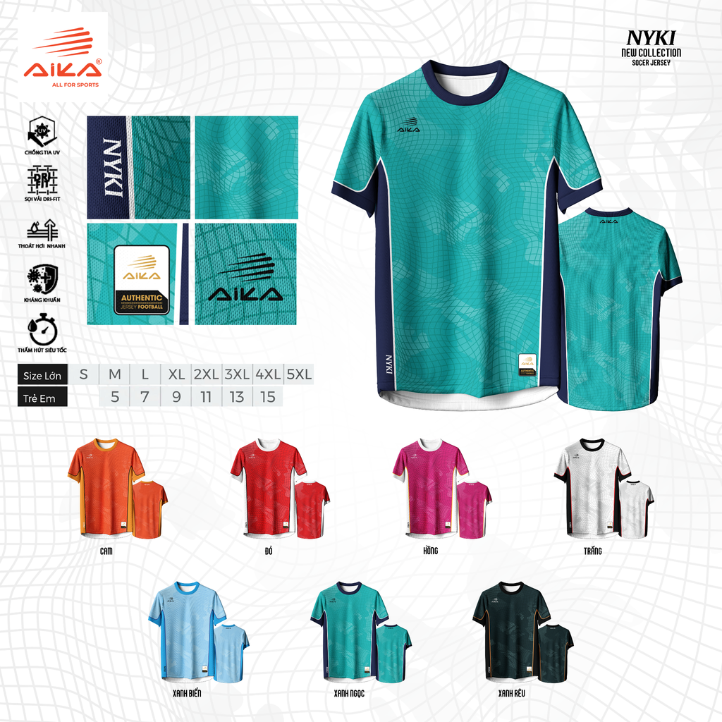 Quần Áo Bóng Đá Aika Siêu Tốc 43 - NYKI
