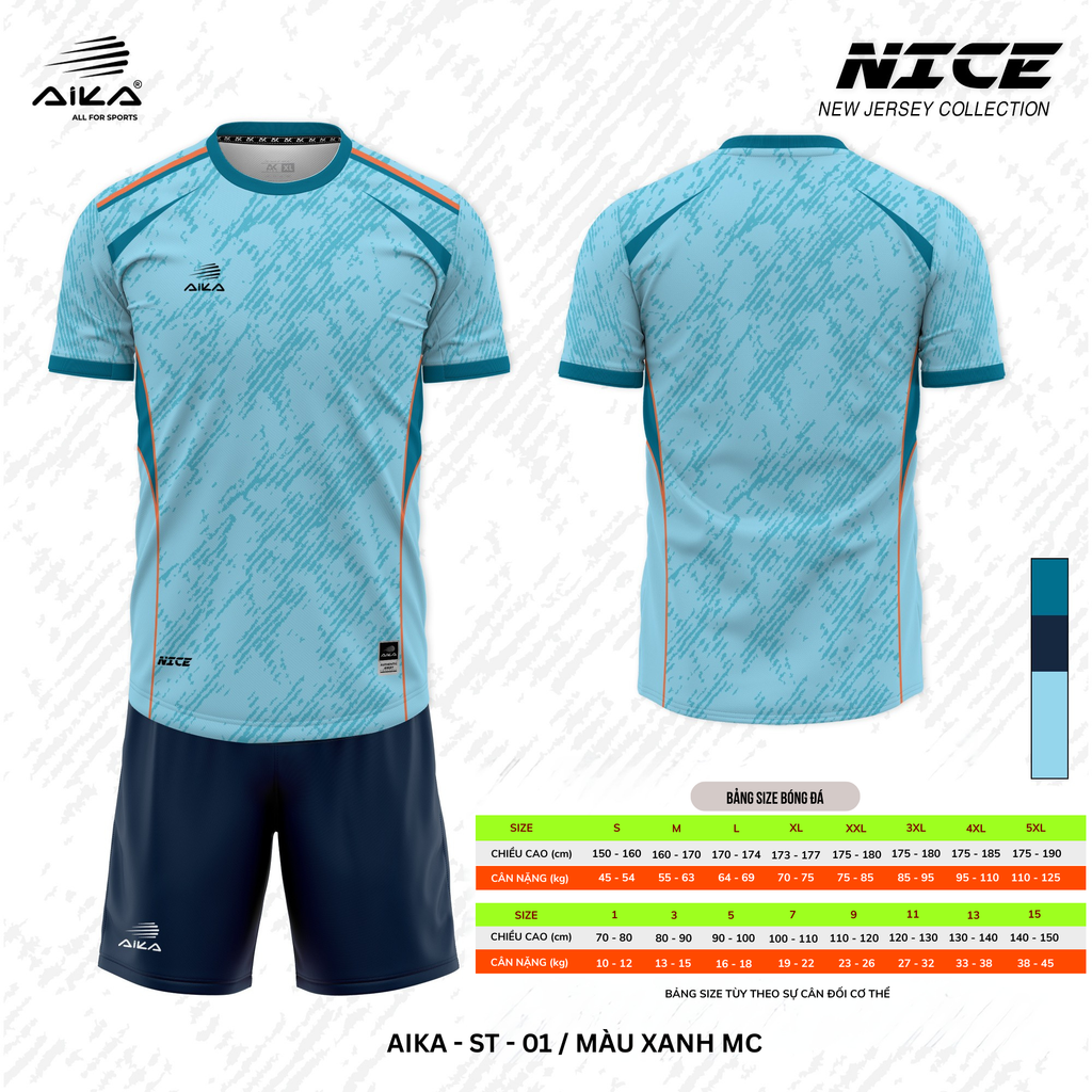 Quần Áo Bóng Đá Aika Siêu Tốc 01 -  NICE