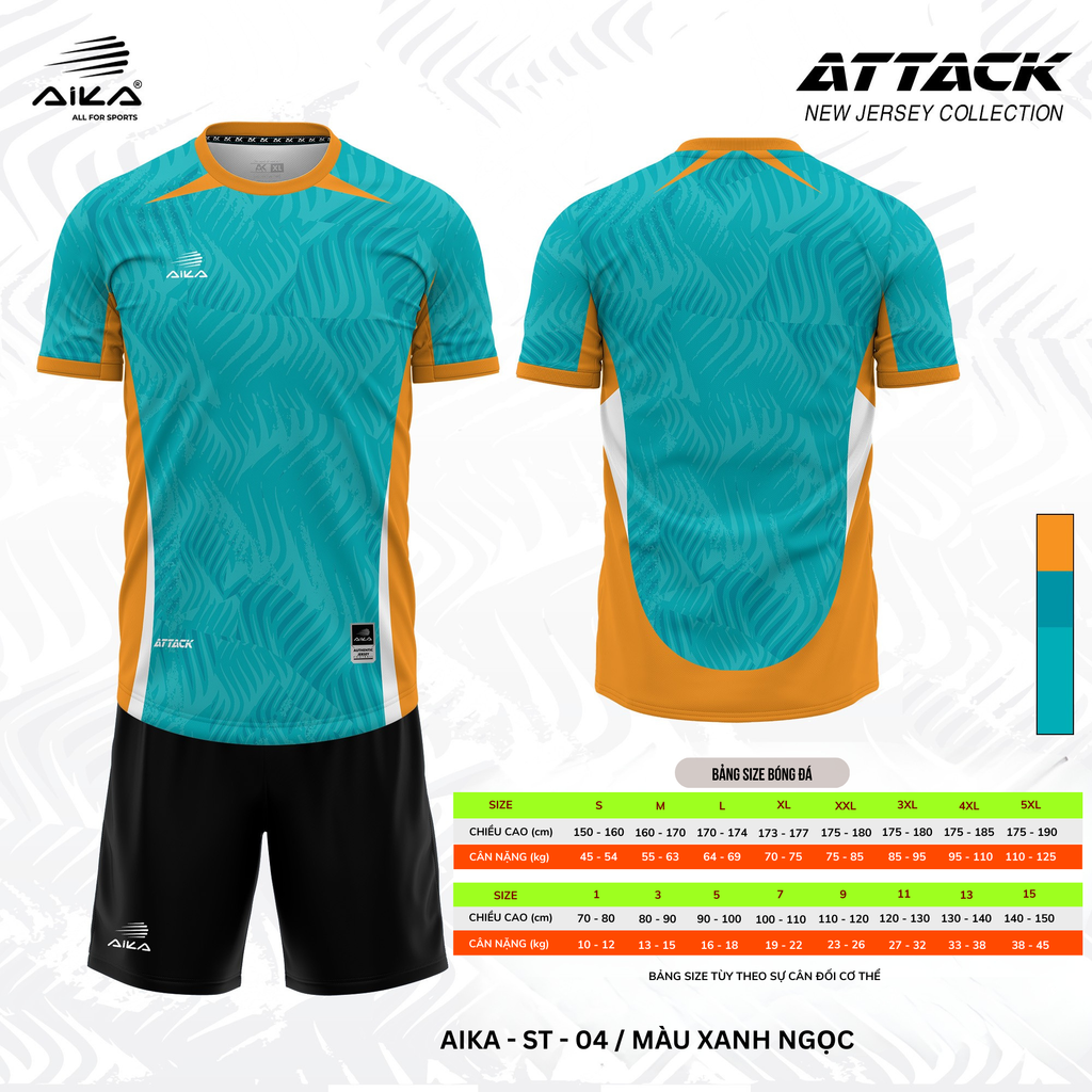Quần Áo Bóng Đá Aika Siêu Tốc 07 - ATTACK