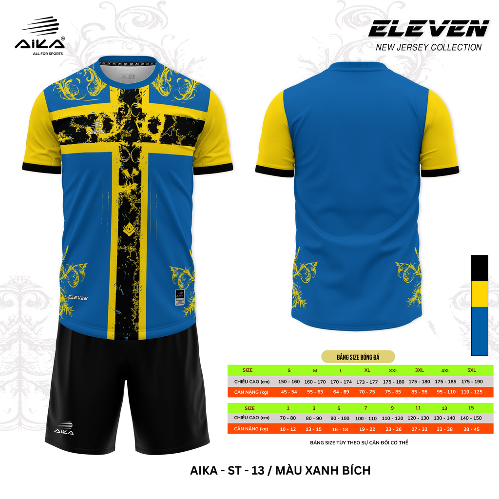 Quần Áo Bóng Đá Aika Siêu Tốc 08 - ELEVEN