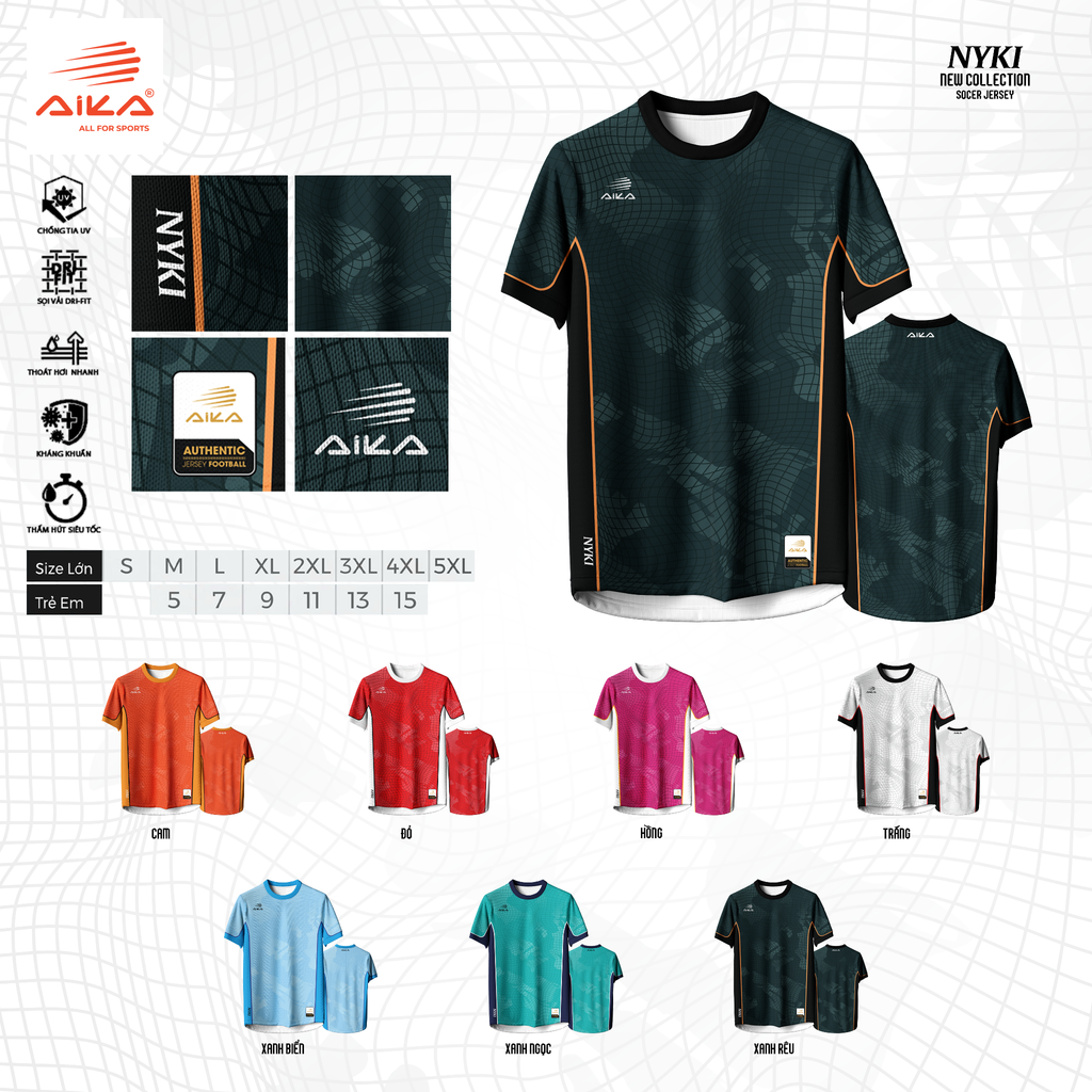 Quần Áo Bóng Đá Aika Siêu Tốc 43 - NYKI