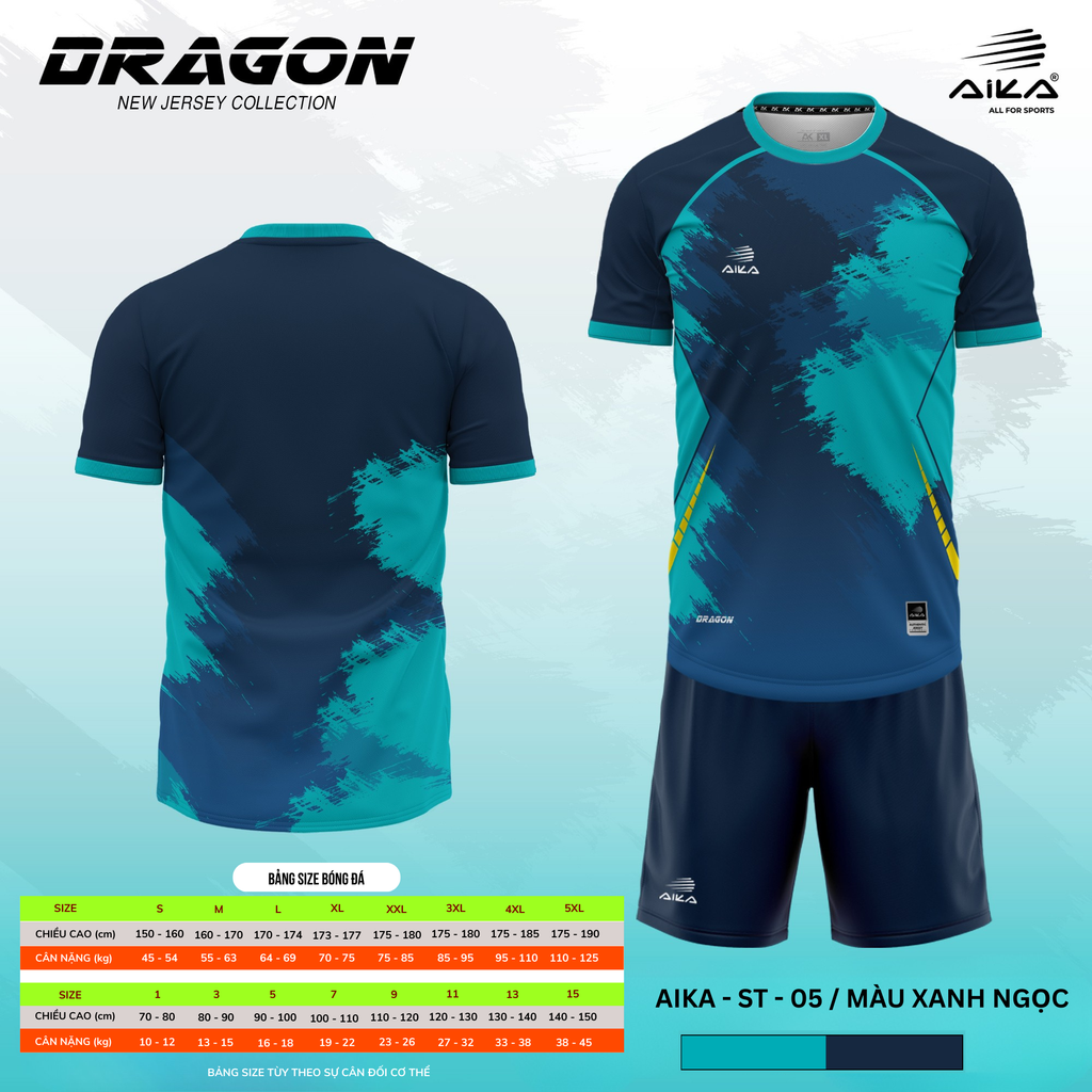 Quần Áo Bóng Đá Aika Siêu Tốc 06 - DRAGON