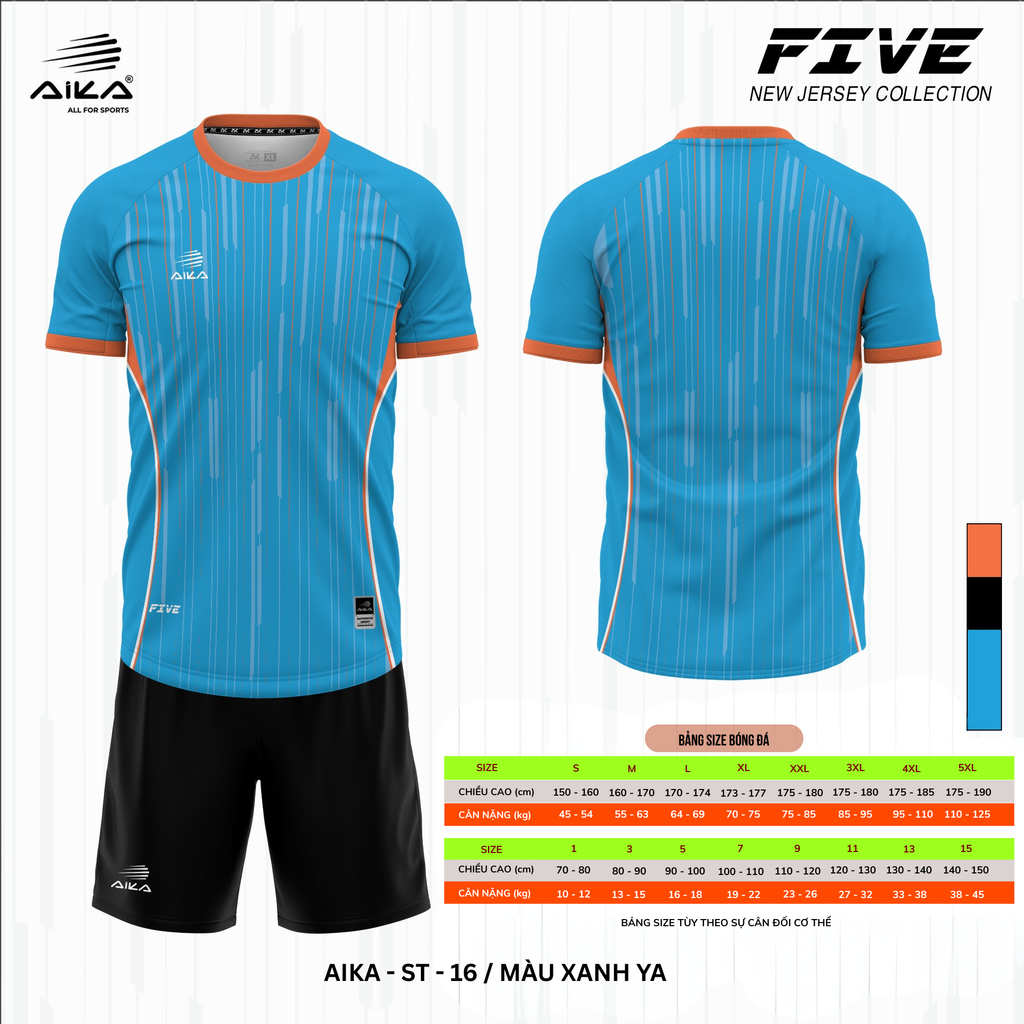 Quần Áo Bóng Đá Aika Siêu Tốc 05 - FIVE