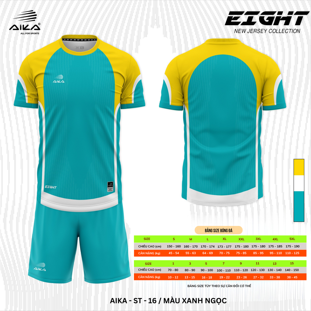 Quần Áo Bóng Đá Aika Siêu Tốc 09 - EIGHT