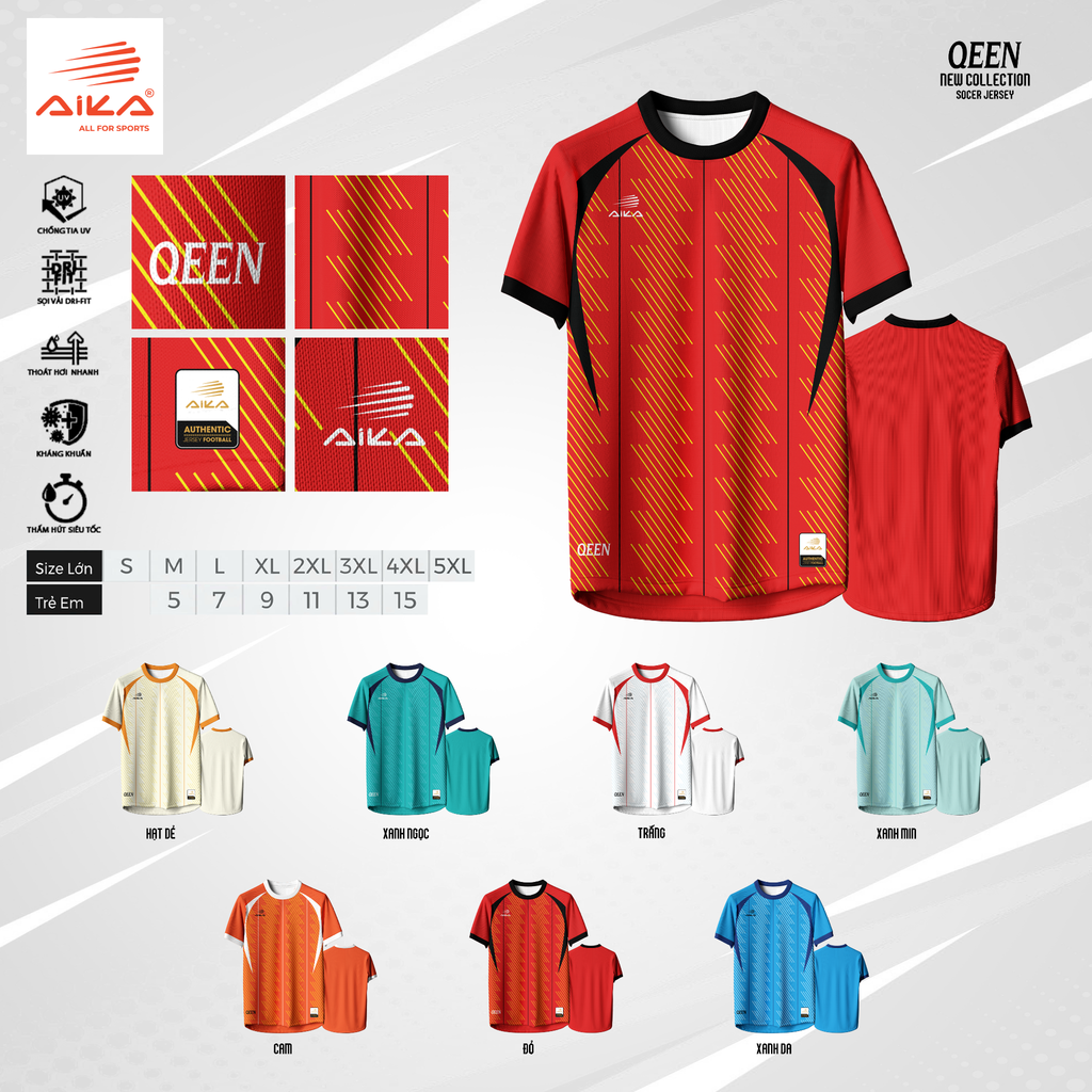 Quần Áo Bóng Đá Aika Siêu Tốc 40 - QEEN